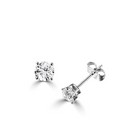 14K Lab Grown Diamond Four Prong Stud