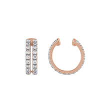 14K Lab Grown Diamond 0.50ct Double Row Ear Cuff