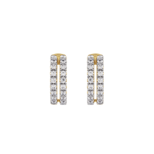 14K Lab Grown Diamond 0.50ct Double Row Ear Cuff