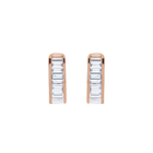 14K Lab Grown 0.75ct Diamond Baguettes Ear Cuff