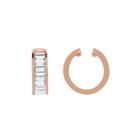 14K Lab Grown 0.75ct Diamond Baguettes Ear Cuff