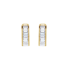 14K Lab Grown 0.75ct Diamond Baguettes Ear Cuff