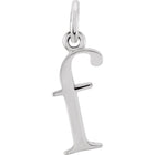Silver Lowercase Initial Pendant