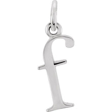 Silver Lowercase Initial Pendant