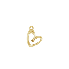14K Fancy Heart Earring Dangle