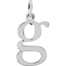 Silver Lowercase Initial Pendant
