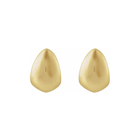 14K Gold Teardrop 25mm J-Hoop Earrings