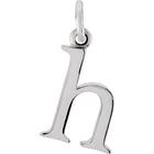 Silver Lowercase Initial Pendant