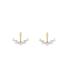 14K Akoya Pearl and Natural Diamond Earring Jacket
