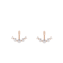 14K Akoya Pearl and Natural Diamond Earring Jacket