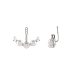 14K Akoya Pearl and Natural Diamond Earring Jacket