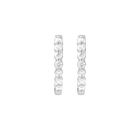 14K Gold and Lab Grown Diamond Hoop Earrings