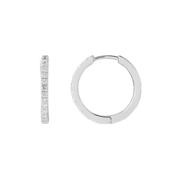 14K Lab Grown Diamond Hoops Earring