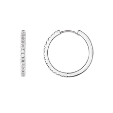14K Lab Grown Diamond Hoops Earring