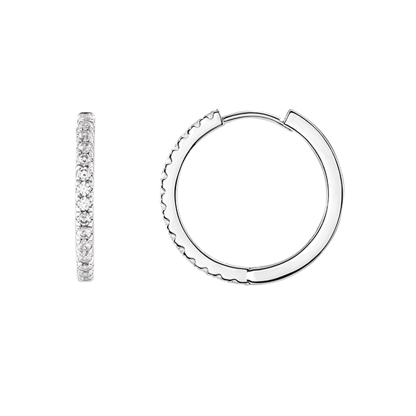 14K Lab Grown Diamond Hoops Earring