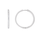 14K Lab Grown Diamond Hoops Earring