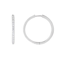 14K Lab Grown Diamond Hoops Earring