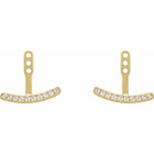 14K Lab Grown Diamond Earring Jackets