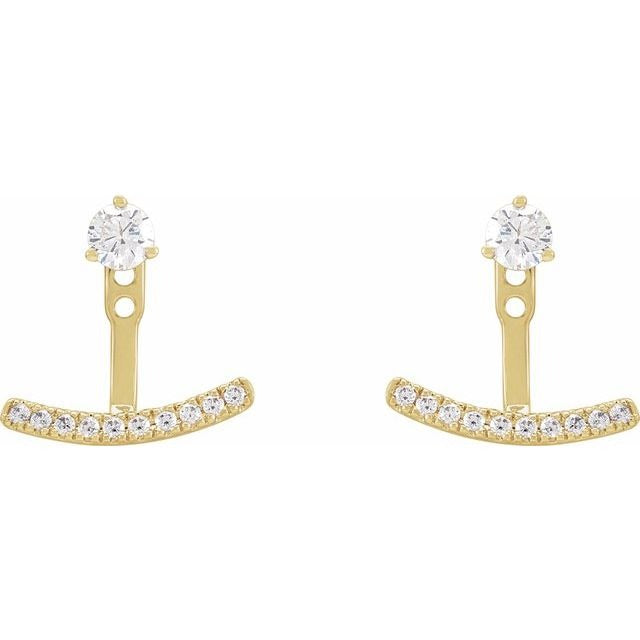 14K Lab Grown Diamond Earring Jackets