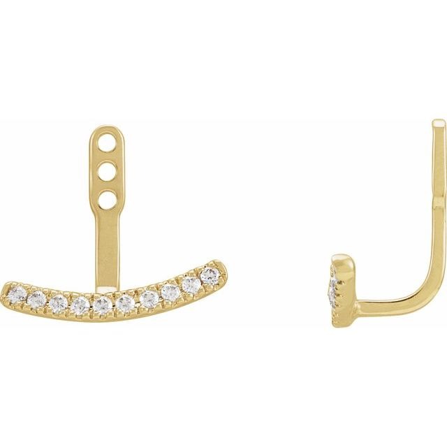 14K Lab Grown Diamond Earring Jackets