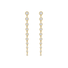 14K Lab Grown Graduated Line Drop Earring