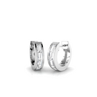 18K Natural Baguette Diamond 0.46ct Huggies Earring