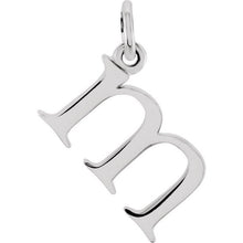 Silver Lowercase Initial Pendant