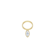14K Diamond Marquise Earring Dangle