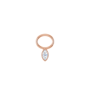 14K Diamond Marquise Earring Dangle