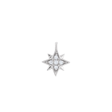14K Natural Diamond North Star Earring Dangle