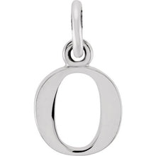 Silver Lowercase Initial Pendant