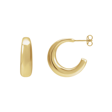 14K Classic Open Back Hoop Earrings