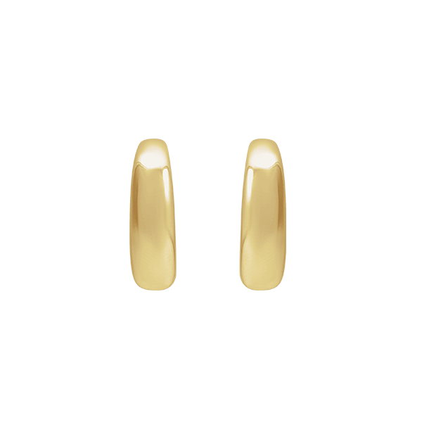 14K Classic Open Back Hoop Earrings