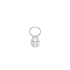 14K Diamond Oval Shape Earring Dangle