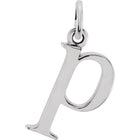 Silver Lowercase Initial Pendant