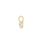 14K Diamond Pear Earring Dangle