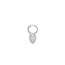 14K Diamond Pear Earring Dangle