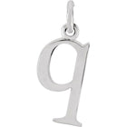 Silver Lowercase Initial Pendant