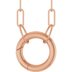 14K Circle Charm Necklace