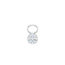 14K Diamond Round Shape Earring Dangle