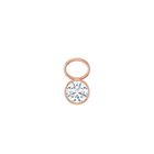 14K Diamond Round Shape Earring Dangle