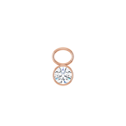 14K Diamond Round Shape Earring Dangle