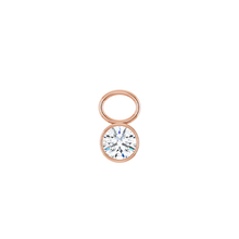 14K Diamond Round Shape Earring Dangle