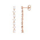 14K Lab Grown Diamonds Scattered Drop Earring