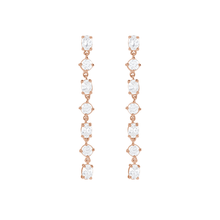 14K Lab Grown Diamonds Scattered Drop Earring