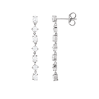 14K Lab Grown Diamonds Scattered Drop Earring