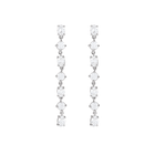 14K Lab Grown Diamonds Scattered Drop Earring