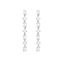 14K Lab Grown Diamonds Scattered Drop Earring