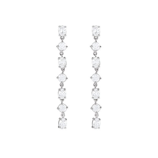 14K Lab Grown Diamonds Scattered Drop Earring