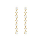 14K Lab Grown Diamonds Scattered Drop Earring